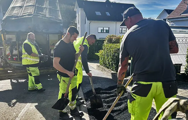Menner Tiefbau Asphaltarbeiten