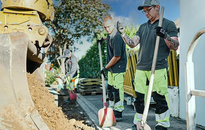 Menner Tiefbau Leitungstiefbau