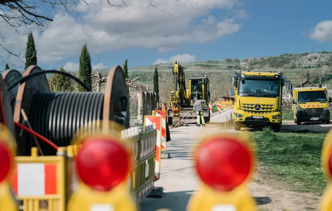 Menner Tiefbau Baustelle Tuniberg