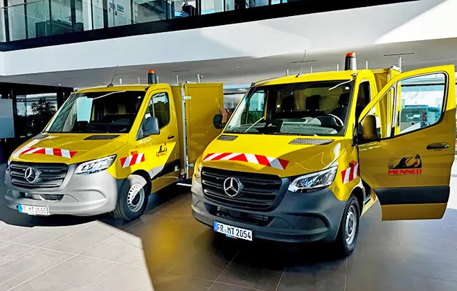 Menner Tiefbau neue Mercedes-Benz Sprinter