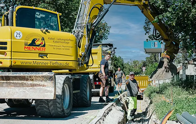 Menner Tiefbau Leitungstiefbau