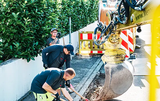 Menner Tiefbau Leitungstiefbau